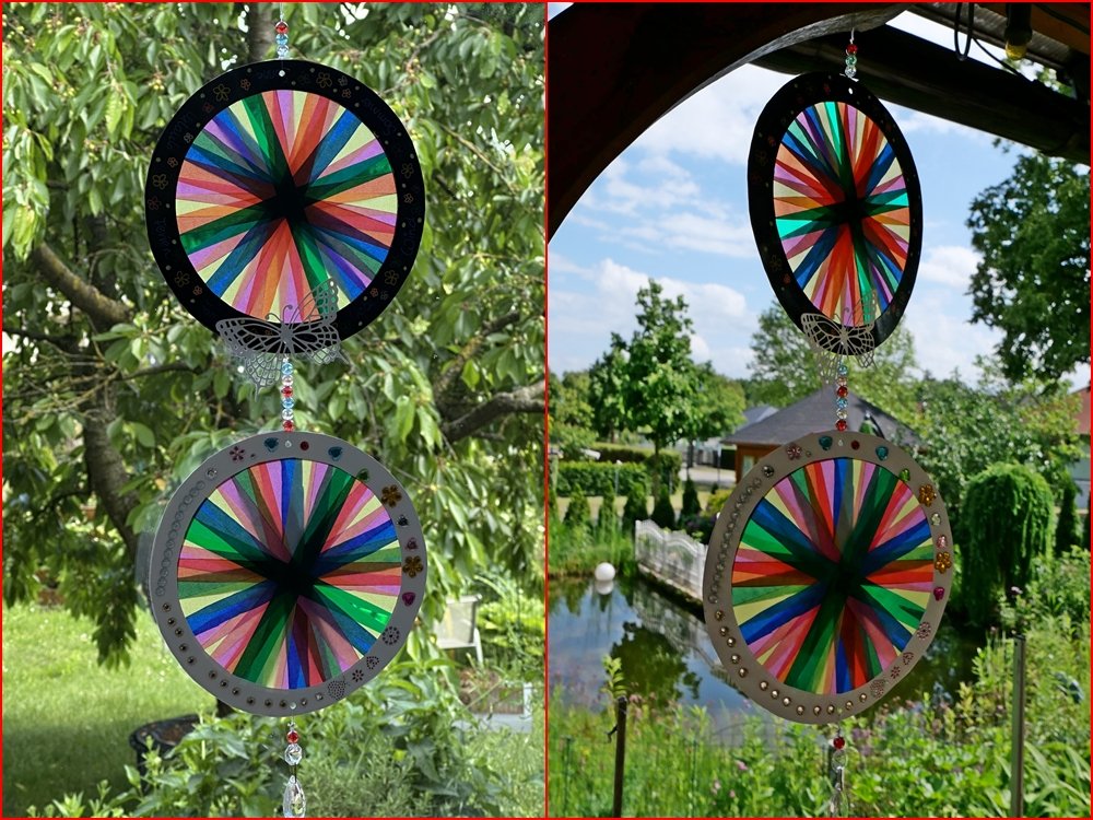 Blog-Inhaltsbild für 'Basteln mit Kindern: Bunte Windräder aus farbigen Transparentpapieren'