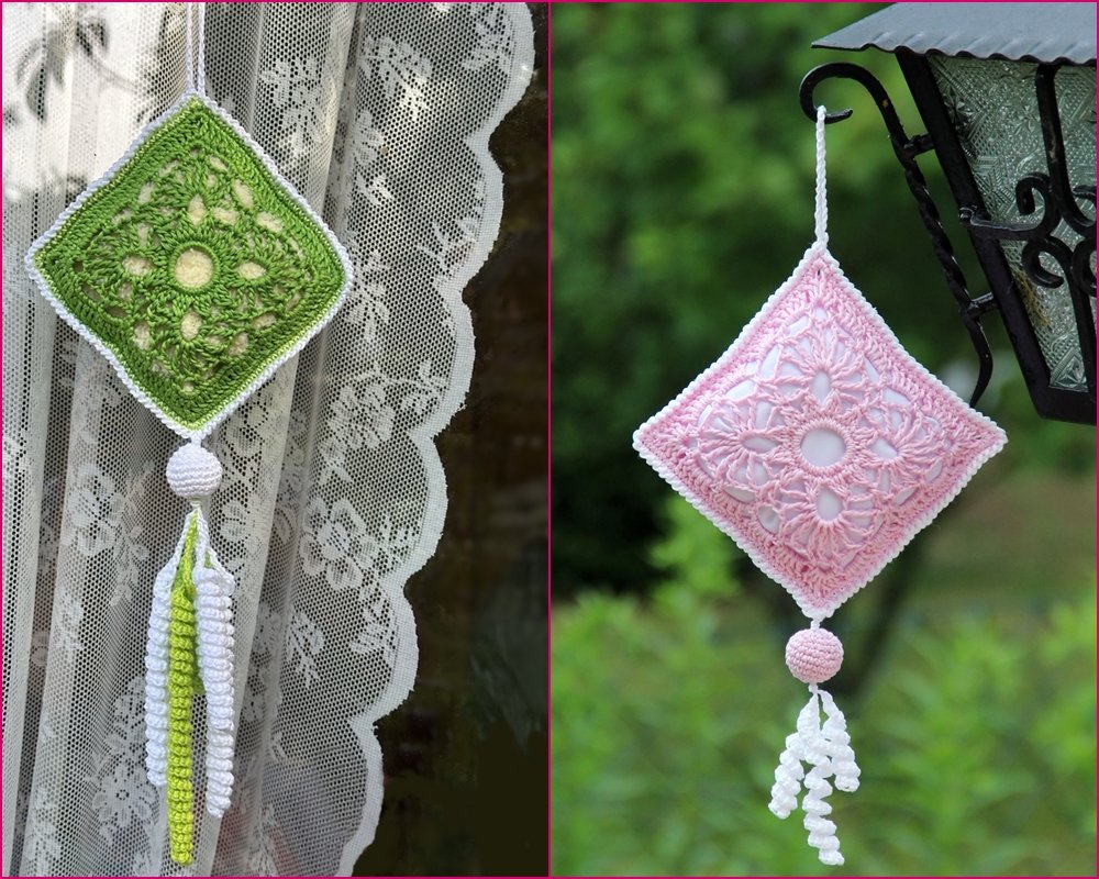 Blog-Inhaltsbild für 'Verspieltes Duftkissen oder Deko aus Garnresten - Kostenlose Häkelanleitung'