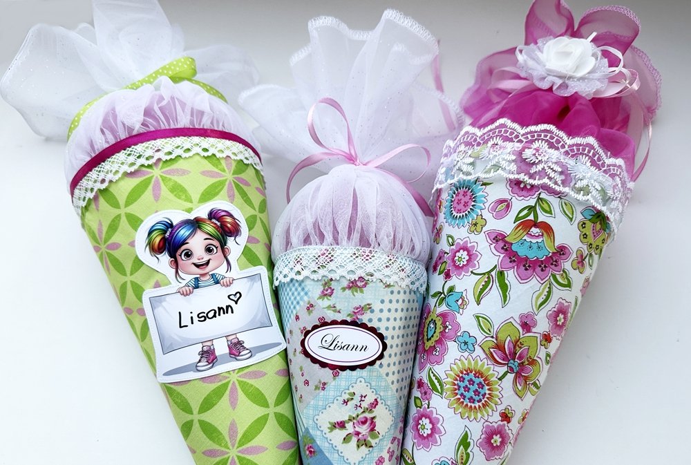 Blog-Inhaltsbild für 'Nähanleitung: Geschwisterschultüte in variabler Größe nähen'