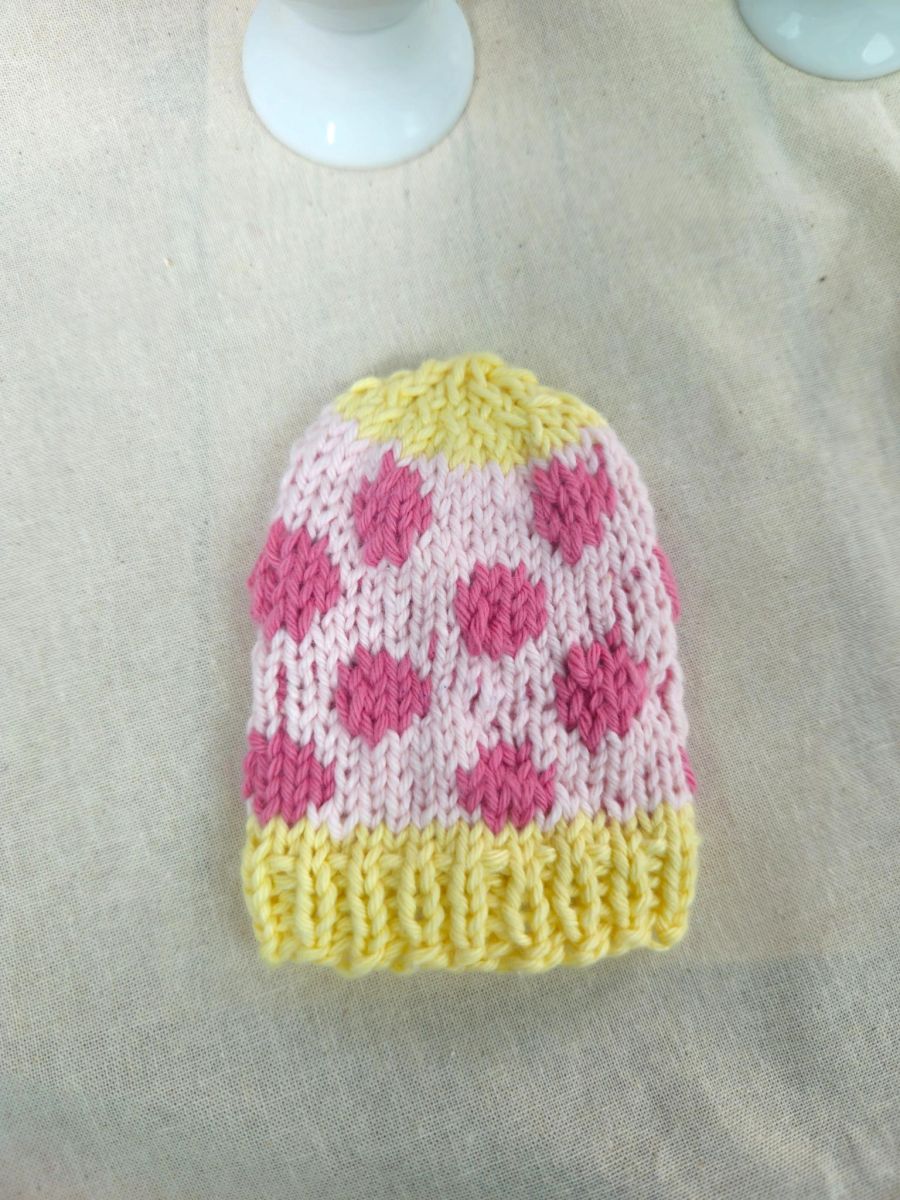 Blog content image for 'Free Easter Egg Warmer Knitting Pattern in Spring Colours'