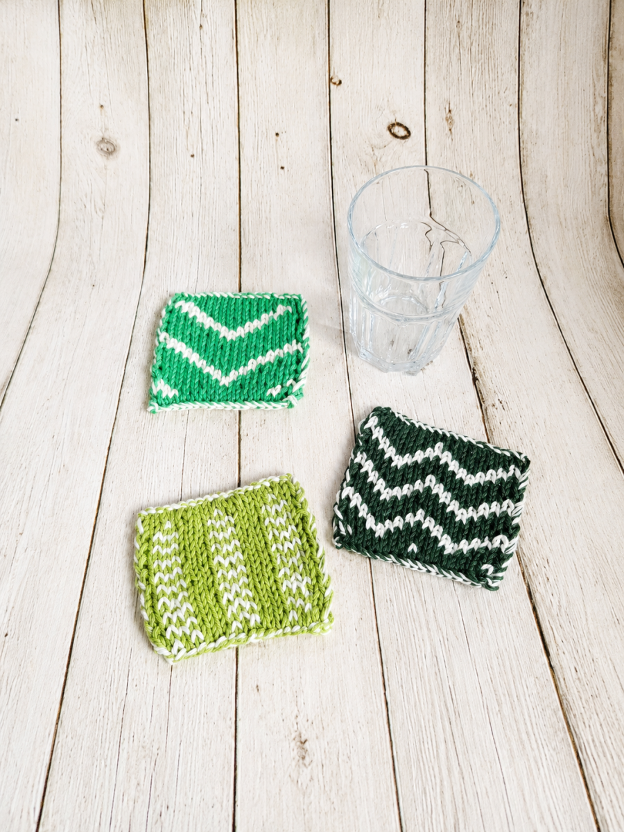 Blog content image for 'Free Knitting Pattern for Vintage Style Coasters'