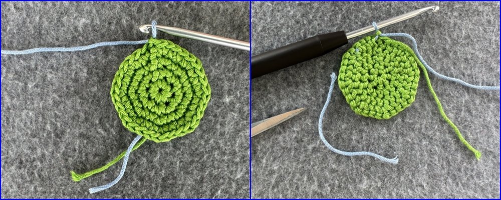 Blog-Inhaltsbild für 'Etwas Praktisches für den Garten: Tischtuchbeschwerer aus Garnresten häkeln'