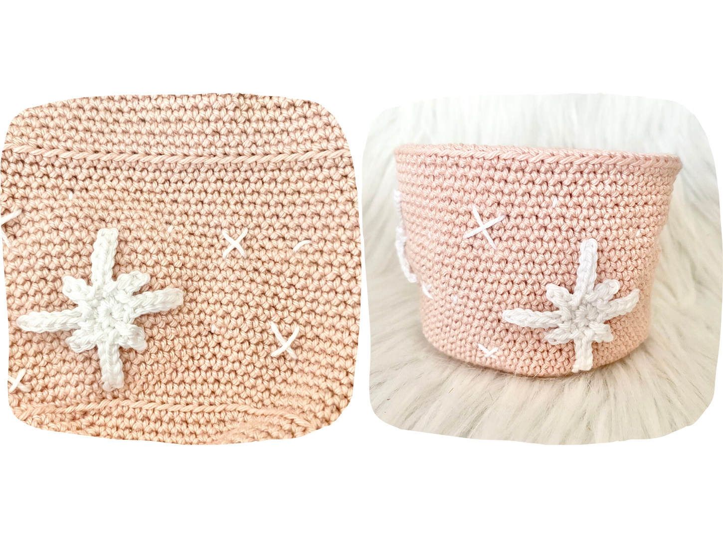 Blog-Inhaltsbild für 'Weihnachtsaccessoires, kostenlose Häkelanleitung von Wolldiamant'