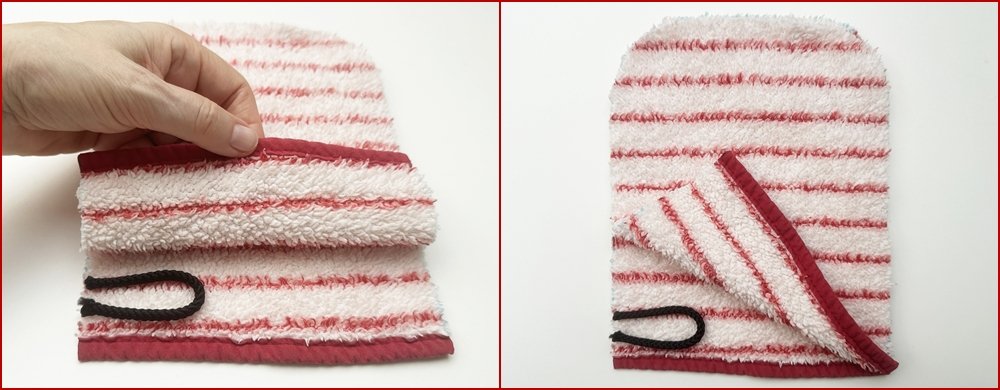 Blog-Inhaltsbild für 'Aus Alt mach Neu: Waschhandschuhe aus altem Bademantel nähen'