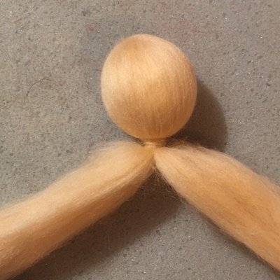 Blog-Inhaltsbild für 'Zarte Fee aus Filz ("Märchenwolle") - Teil 1'