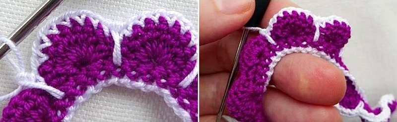 Blog-Inhaltsbild für 'Kostenlose Häkelanleitung: 3D-Blüten mit und ohne Perlen häkeln'