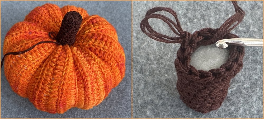 Blog-Inhaltsbild für 'Gehäkelte große Kürbisse als Dekoration'