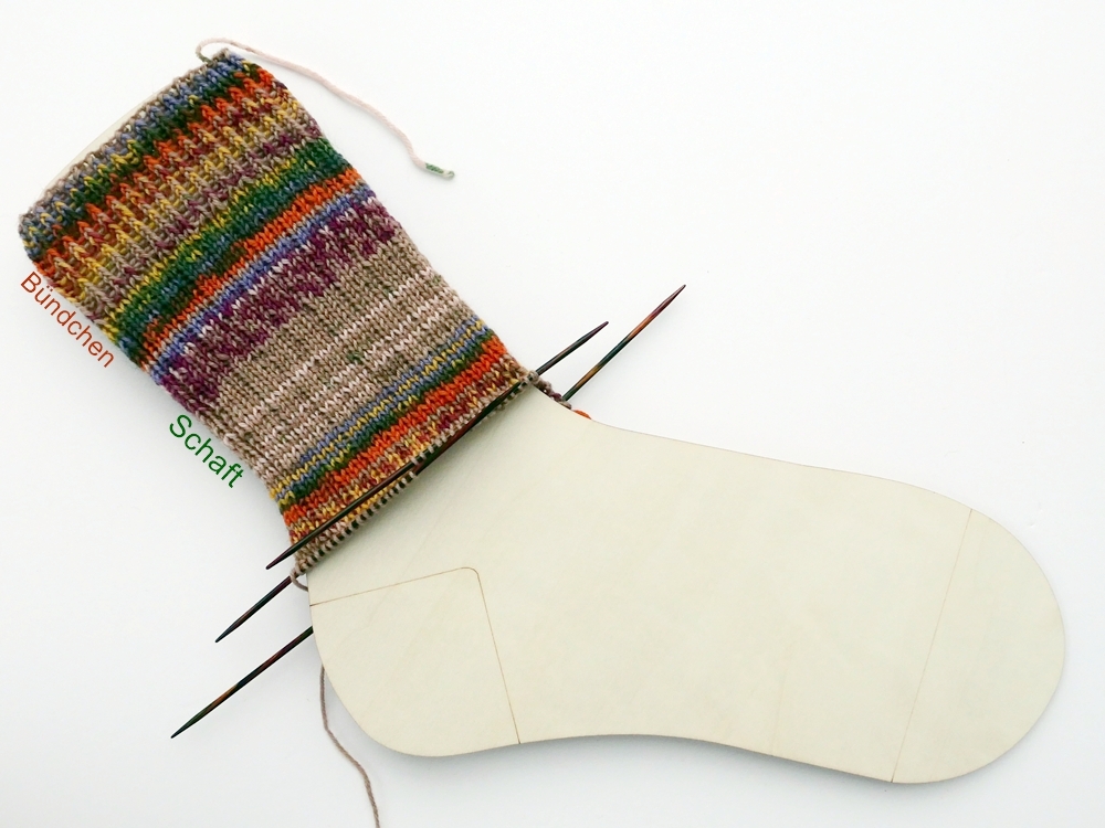 Blog-Inhaltsbild für 'Socken-Workshop Teil 1: Materialkunde, Bündchen, Schaft'