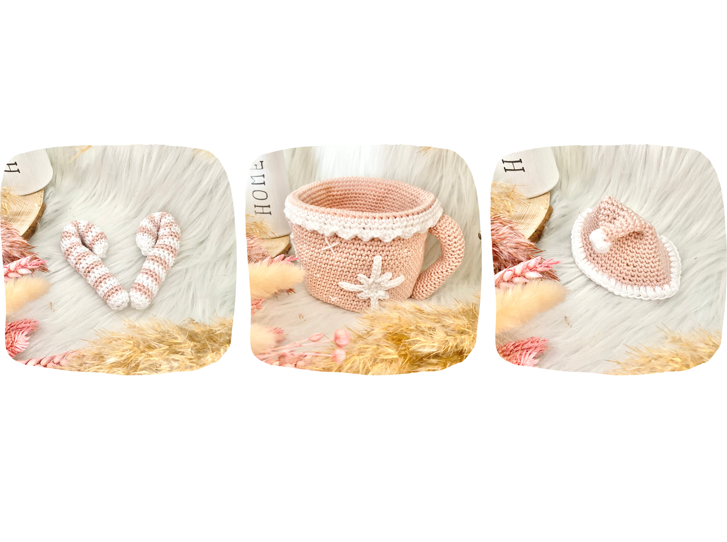 Blog-Inhaltsbild für 'Weihnachtsaccessoires, kostenlose Häkelanleitung von Wolldiamant'