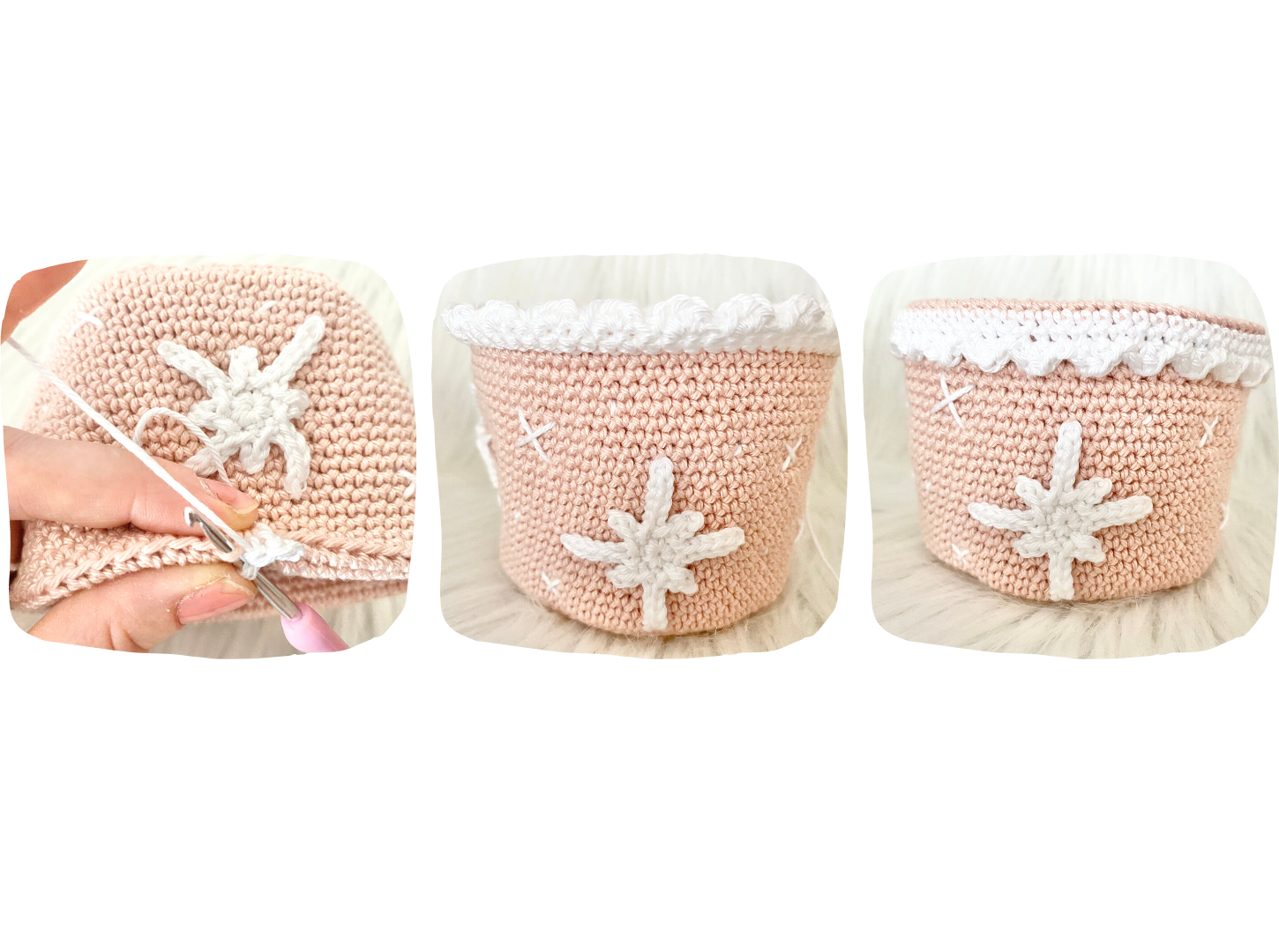 Blog-Inhaltsbild für 'Weihnachtsaccessoires, kostenlose Häkelanleitung von Wolldiamant'