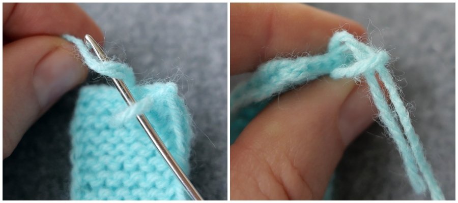 Blog-Inhaltsbild für 'Schal und Mütze für kleine Modepuppen - Kostenlose Strickanleitung'