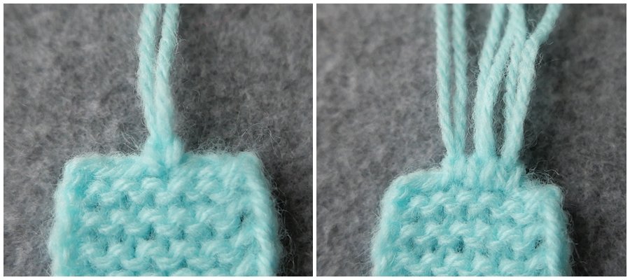 Blog-Inhaltsbild für 'Schal und Mütze für kleine Modepuppen - Kostenlose Strickanleitung'