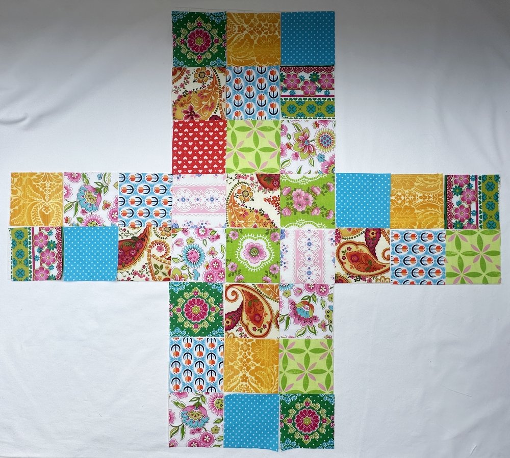 Blog-Inhaltsbild für 'Kindertasche im Patchwork-Style - Kostenlose Nähanleitung'