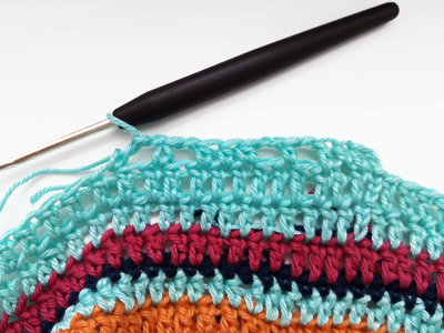 Blog-Inhaltsbild für 'Teil 4 - Kostenlose Häkelanleitung für einen gehäkelten Fahradsattelbezug'