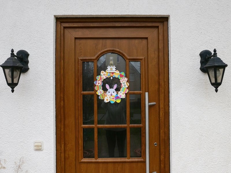 Blog-Inhaltsbild für 'Basteln mit Kindern: Wir basteln Türkränze aus Papier und Pappe'