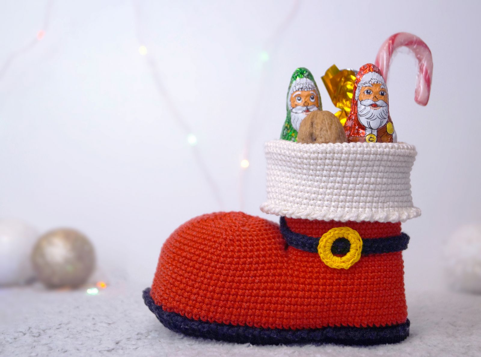 Blog content image for 'Free St. Nicholas Boot Crochet Pattern - Simple and Fast!'