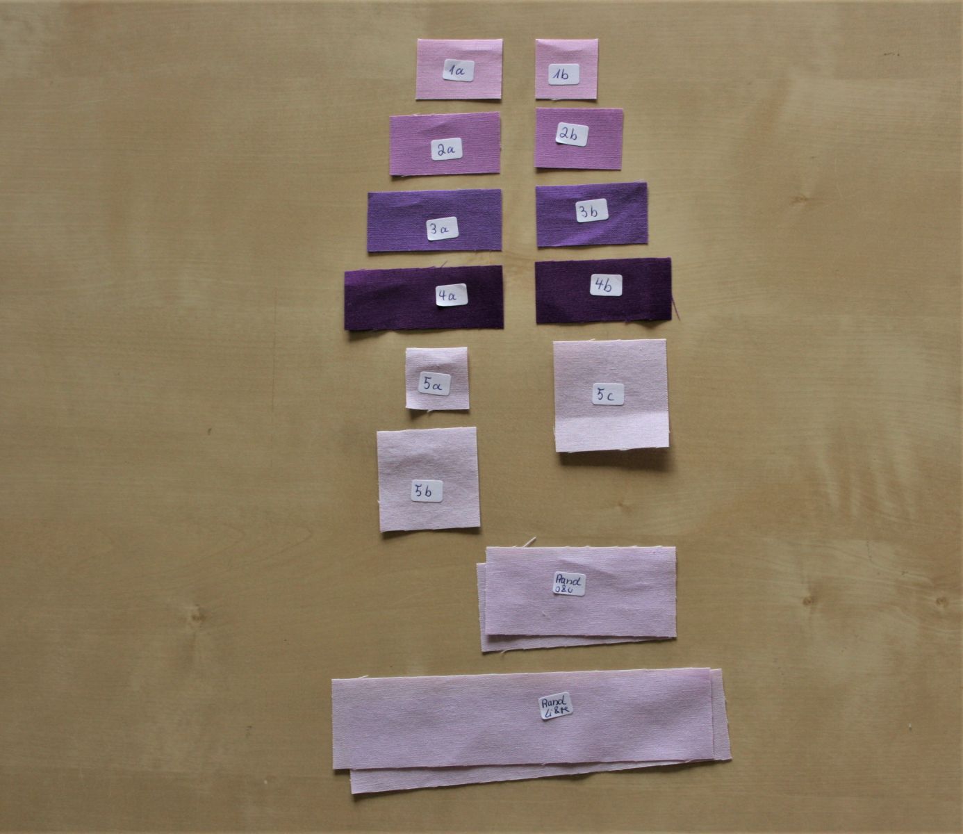 1_Log Cabin_Block_Stoff_zuschneiden