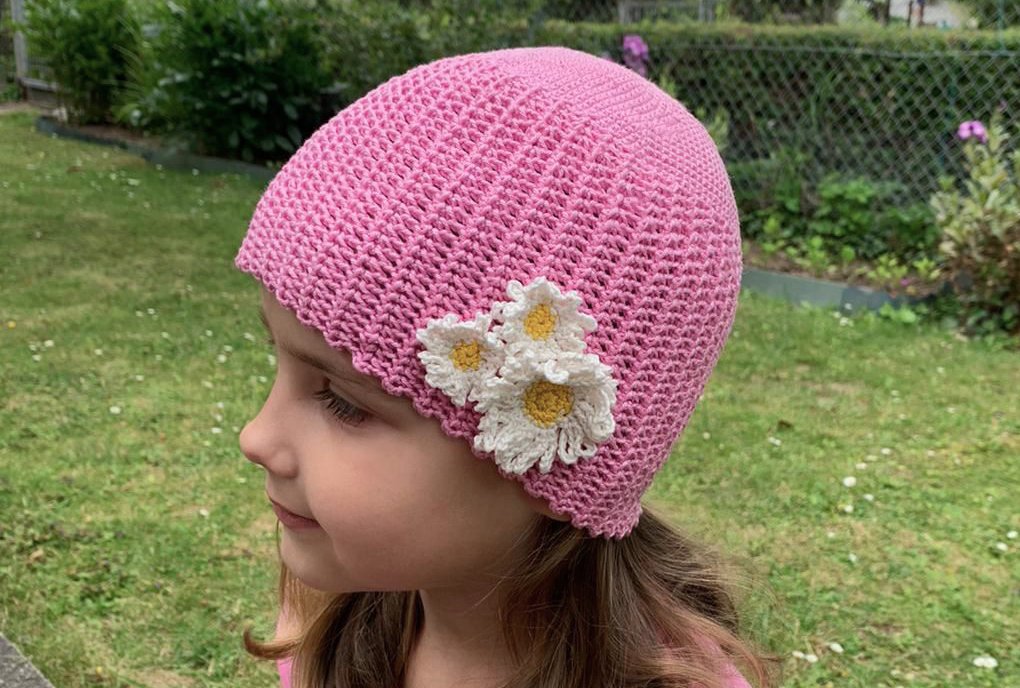 Blog-Inhaltsbild für 'Kostenlose Häkelanleitung Sommermütze (alle Größen)'