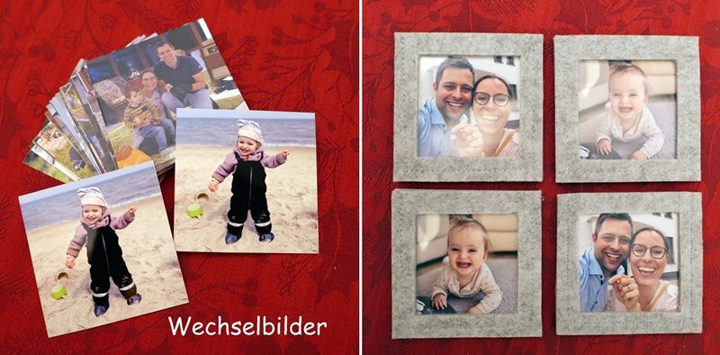 Blog-Inhaltsbild für 'Kostenlose Bastelanleitung Memory-Spiel aus Filz mit Wechselbilderrahmen'