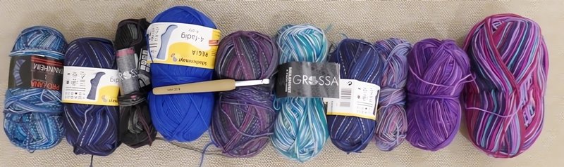 Blog-Inhaltsbild für 'Kostenlose Häkelanleítung Bezug für Sitzball aus Wollresten'