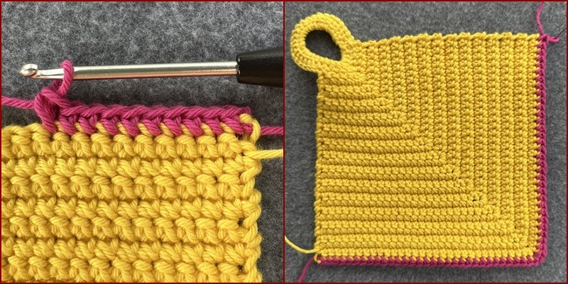 Blog-Inhaltsbild für 'Topflappen häkeln für Anfänger'