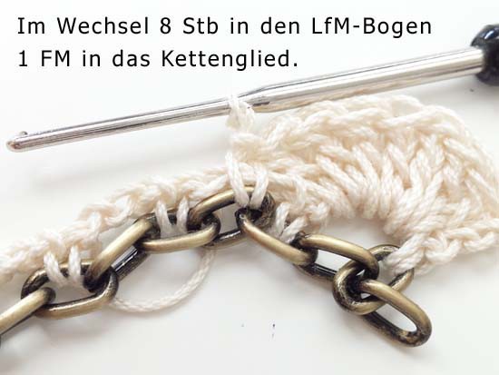 Blog-Inhaltsbild für 'Anleitung für ein romantisches Häkelarmband im Vintage Look'