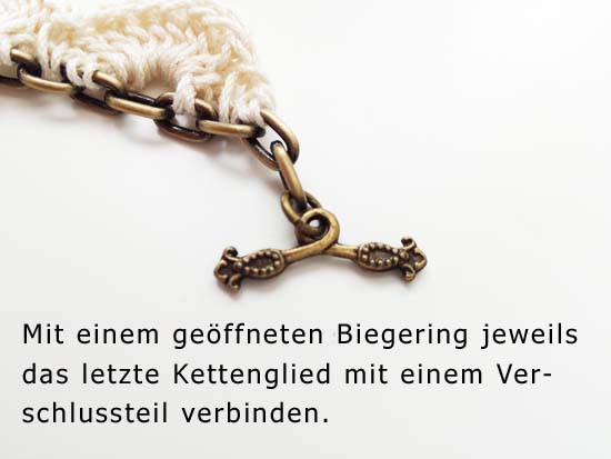 Blog-Inhaltsbild für 'Anleitung für ein romantisches Häkelarmband im Vintage Look'