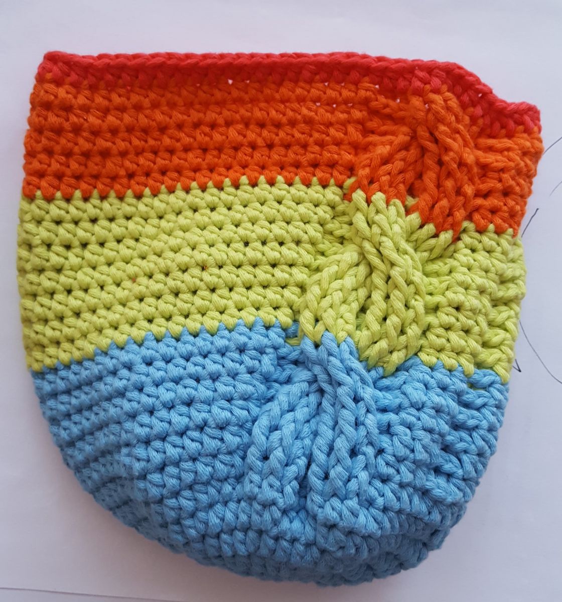 Blog-Inhaltsbild für 'Tasche mit Zopfmuster'