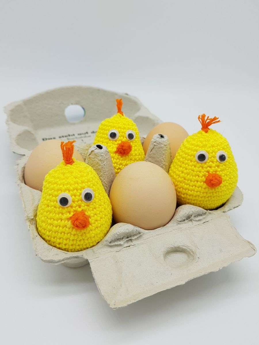 Blog-Inhaltsbild für 'Kostenlose Häkelanleitung für die kleinen Osterküken'