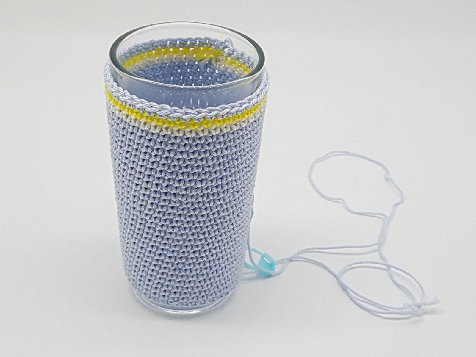 Blog-Inhaltsbild für 'Kostenlose Häkelanleitung für eine Glasumhäkelung'