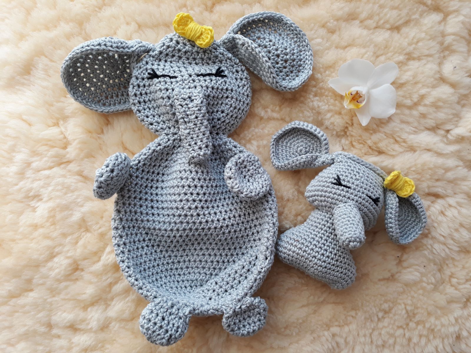 Blog-Inhaltsbild für 'Elefantenparade Elli, kostenlose Häkelanleitung'