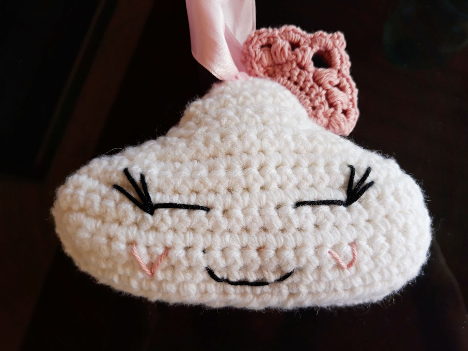 Blog-Inhaltsbild für 'Wolkenapplikation , kostenlose Häkelanleitung'