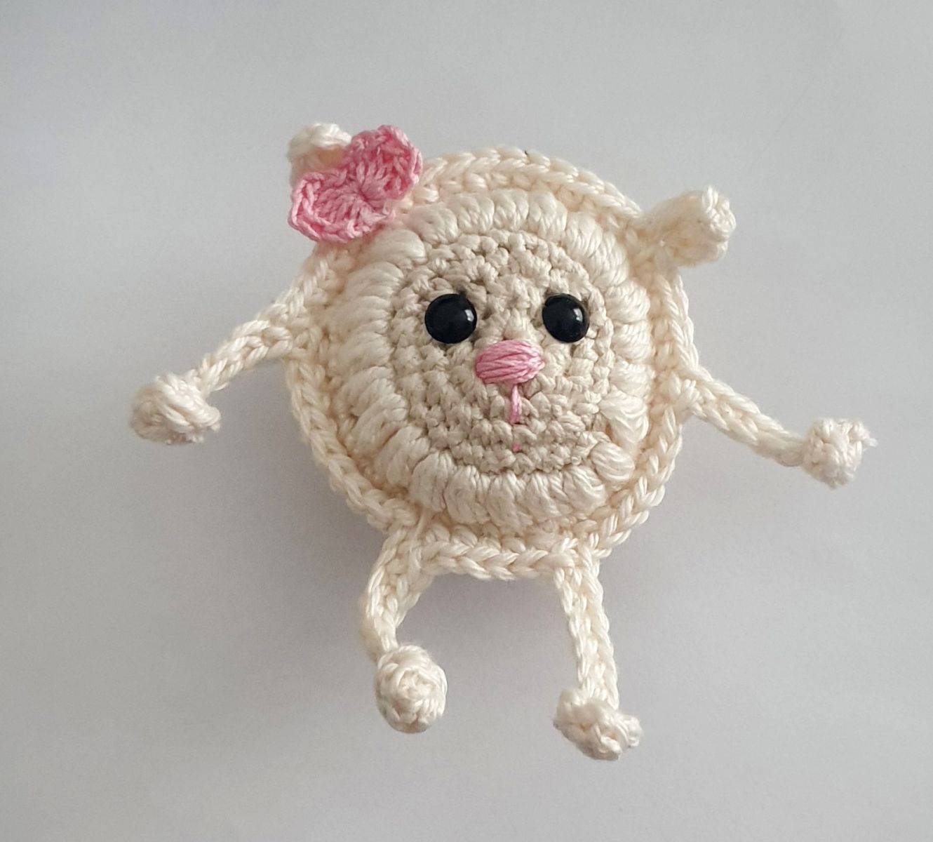 Blog content image for 'Free Crochet Pattern Keychain Sheep'