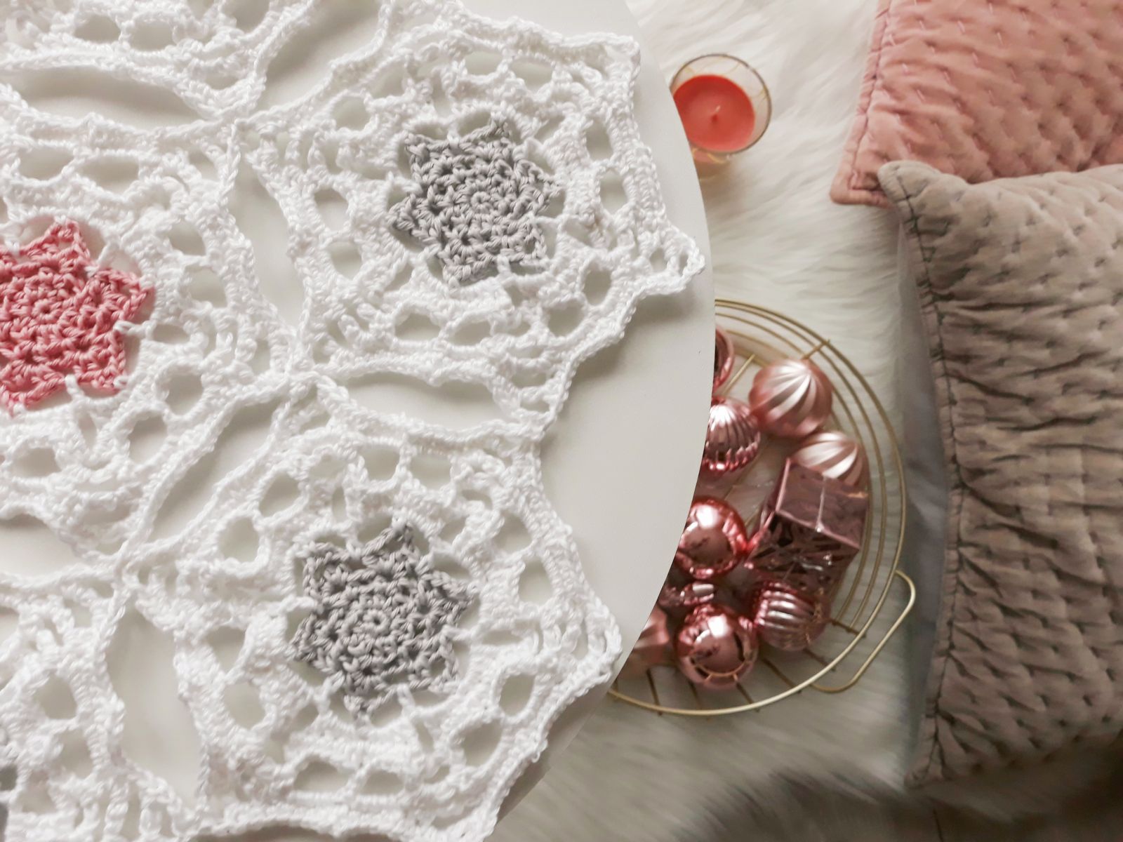 Blog-Inhaltsbild für 'Sternentischdecke, kostenlose Häkelanleitung'