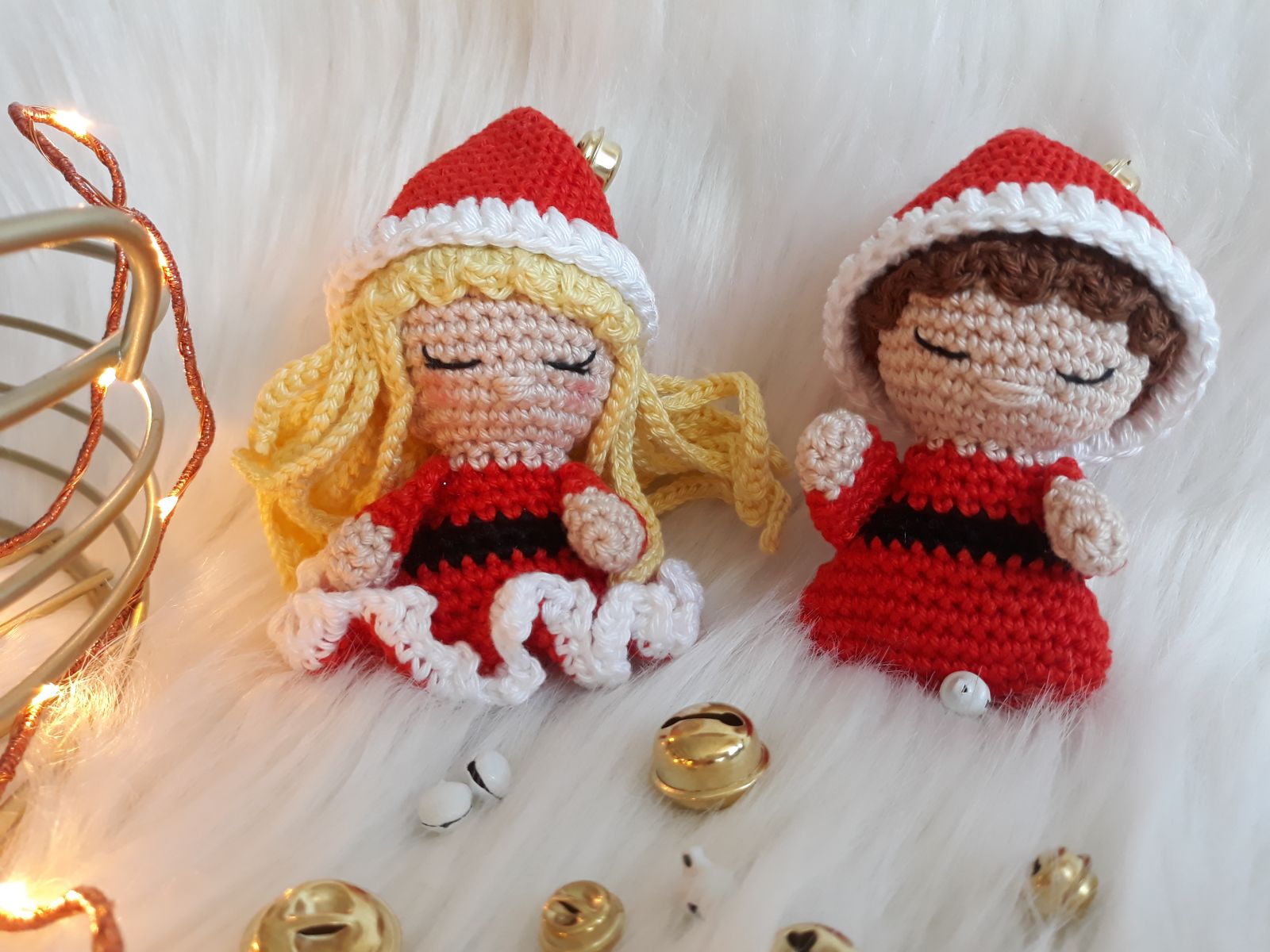 Blog-Inhaltsbild für 'Weihnachtswichtel, kostenlose Häkelanleitung'