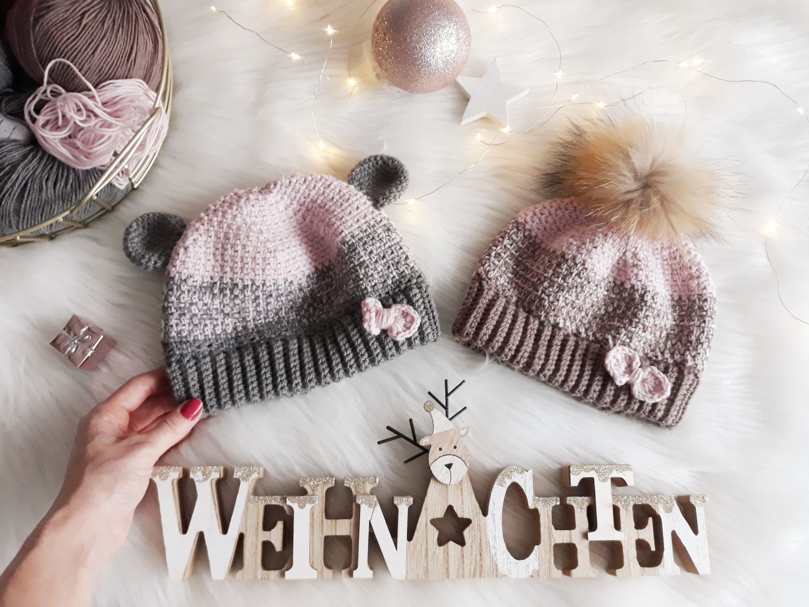 Blog-Inhaltsbild für 'Wintermütze Emily, kostenlose Häkelanleitung'