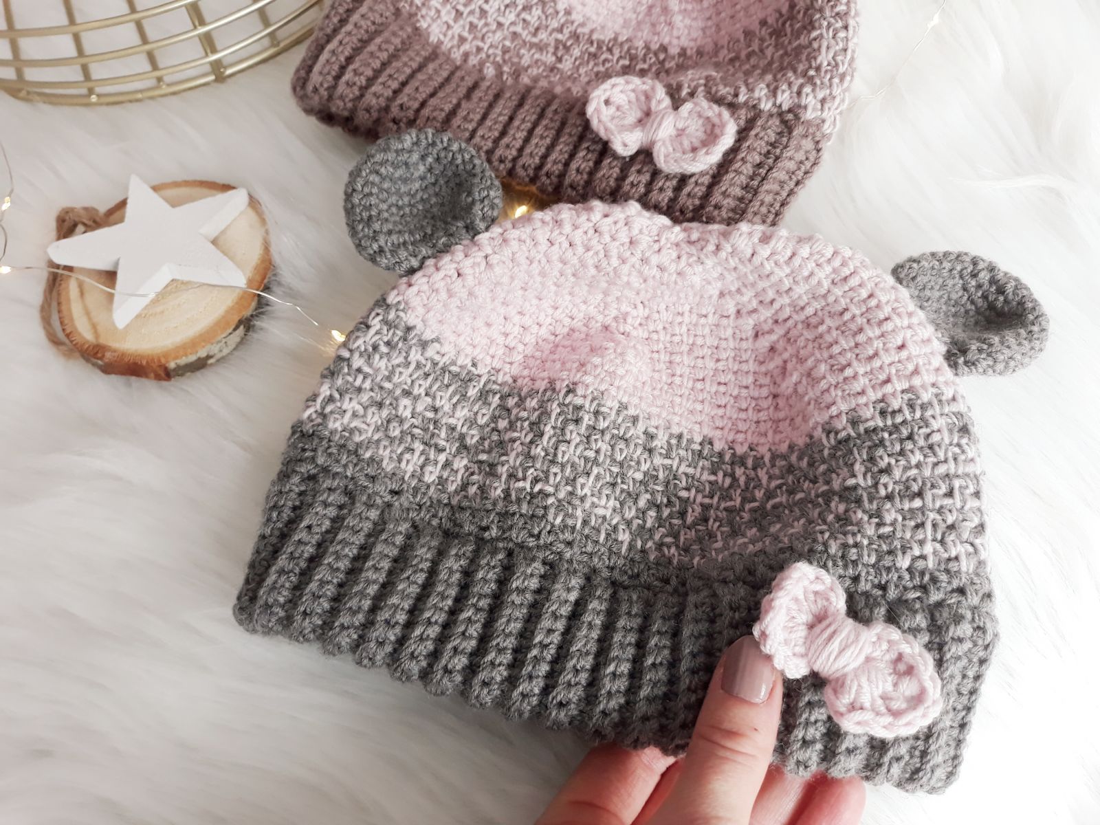 Blog-Inhaltsbild für 'Wintermütze Emily, kostenlose Häkelanleitung'