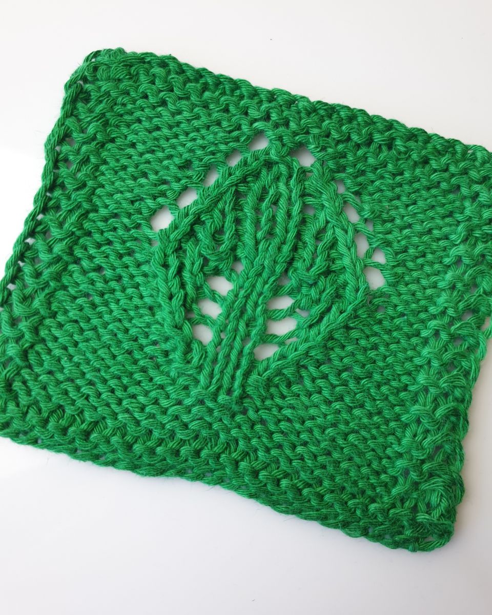 Blog-Inhaltsbild für 'Gratis Strickanleitung Patches Nr 26 - 30 für die Patchwork Decke'