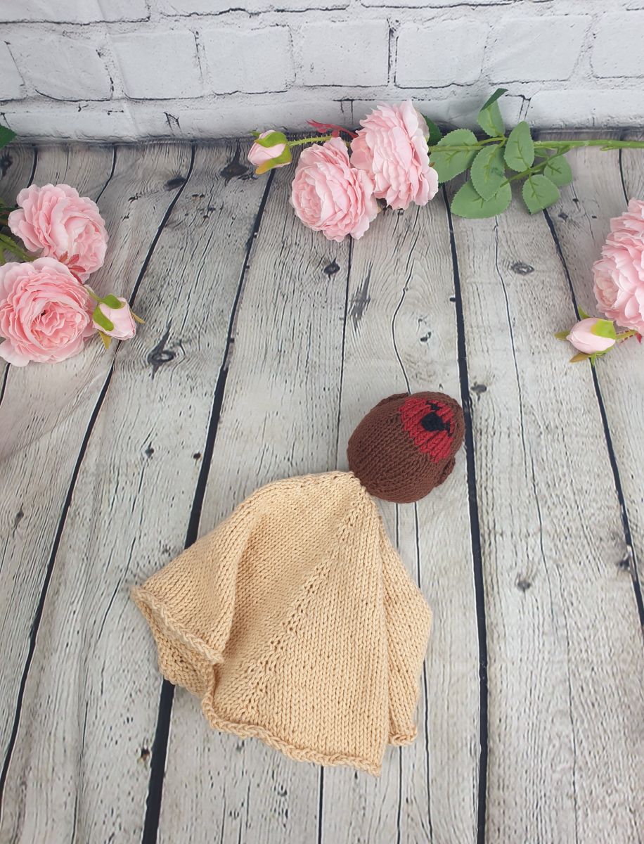 Blog-Inhaltsbild für 'Kostenlose Strickanleitung für ein Robin Schmusetuch'