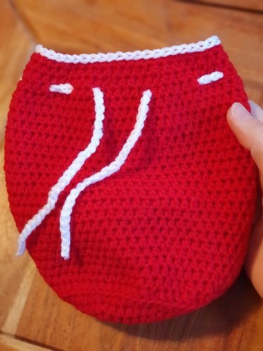 Blog-Inhaltsbild für 'Kostenlose Häkelanleitung für zwei Weihnachtssäckchen'