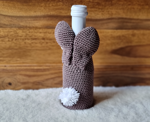 Blog-Inhaltsbild für 'Kostenlose Häkelanleitung Mini Oster-Sektflaschenanzug'