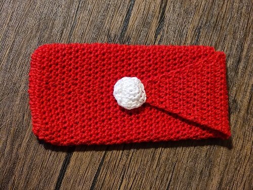 Blog-Inhaltsbild für 'Kostenlose Häkelanleitung Weihnachts-Bestecktasche'