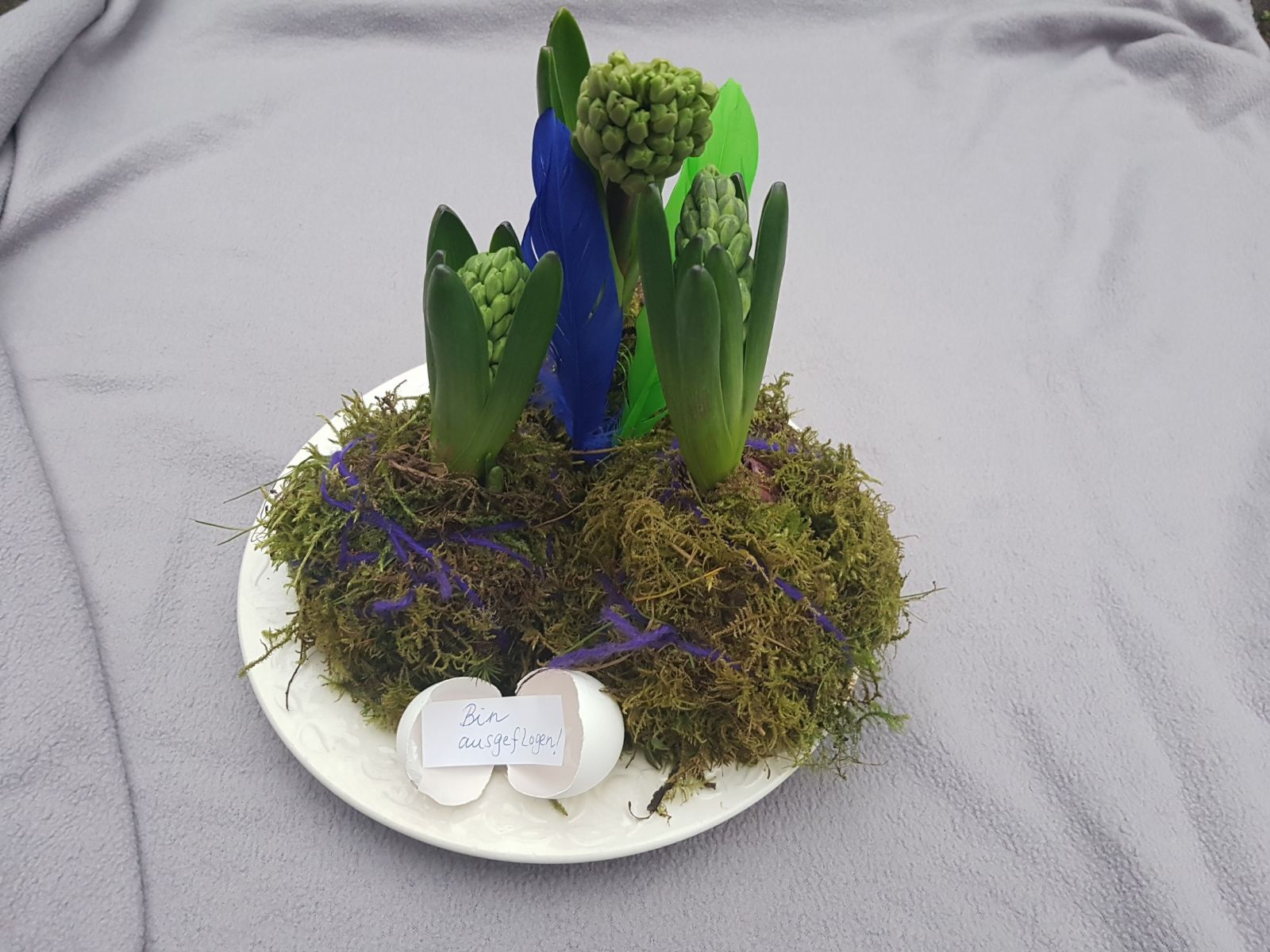 Blog-Inhaltsbild für 'Frühlingshaftes Arrangement mit lustiger Botschaft'