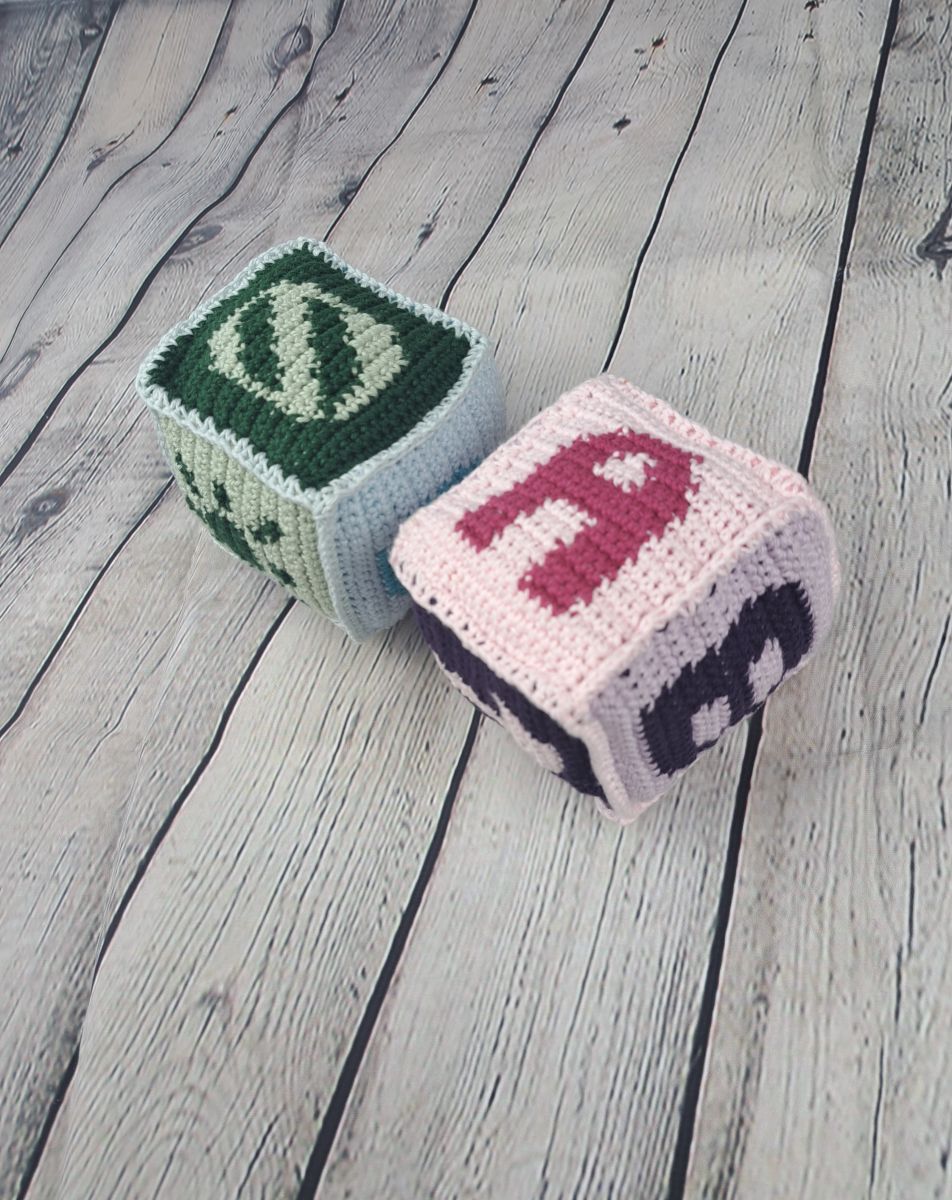 Blog content image for 'Free Pattern for Childrens toy Cube ABC 123 and Moon, Sun and Stars'