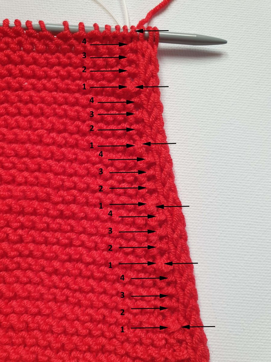 Blog-Inhaltsbild für 'Kostenlose Strickanleitung Fixes flaches Dreieckstuch stricken in Länge + Breite veränderbar Gratis Anleitung für Anfänger Mini-Dreieckstuch Ceara'