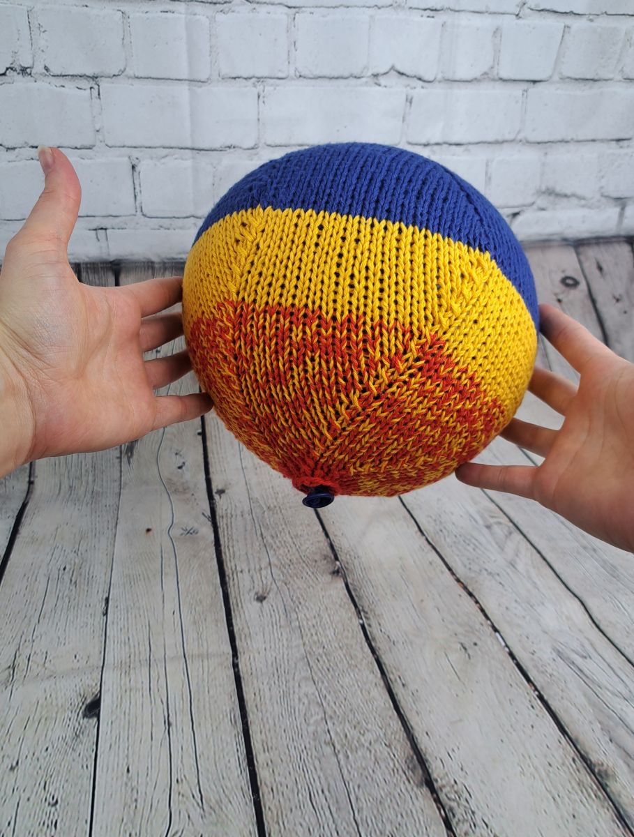 Blog content image for 'Free Knitting Pattern Balloon cover for kids'