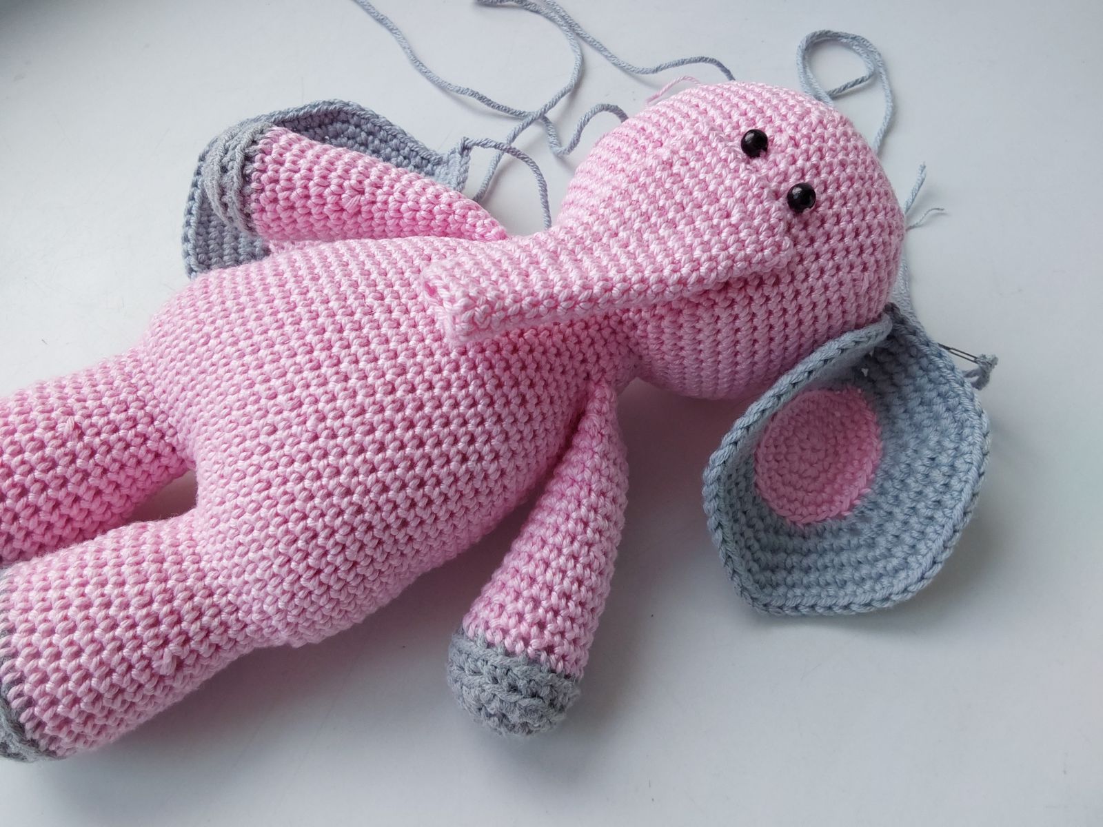 Blog content image for 'Free Crochet Pattern for Elephant Amigurumi'