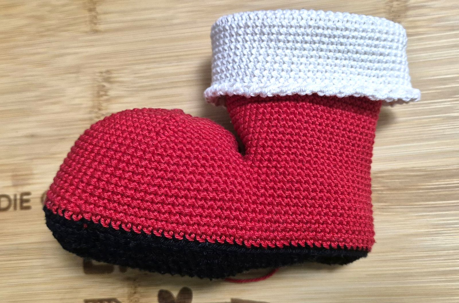 Blog content image for 'Free St. Nicholas Boot Crochet Pattern - Simple and Fast!'