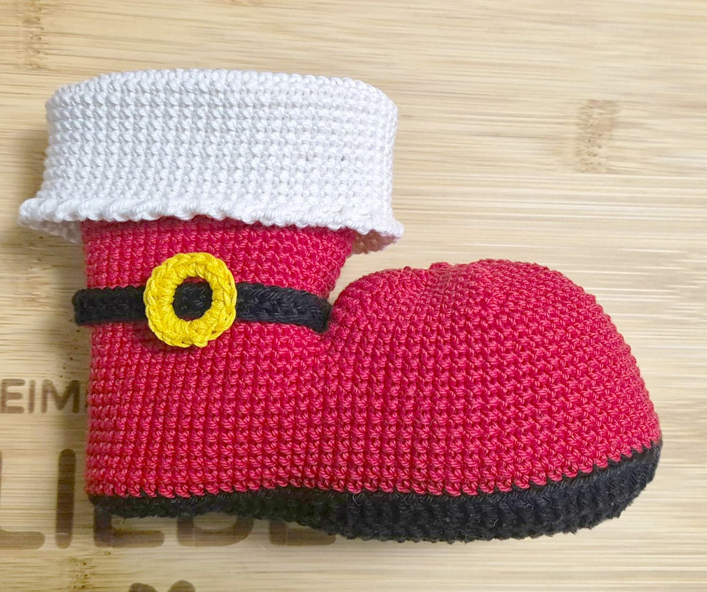 Blog content image for 'Free St. Nicholas Boot Crochet Pattern - Simple and Fast!'