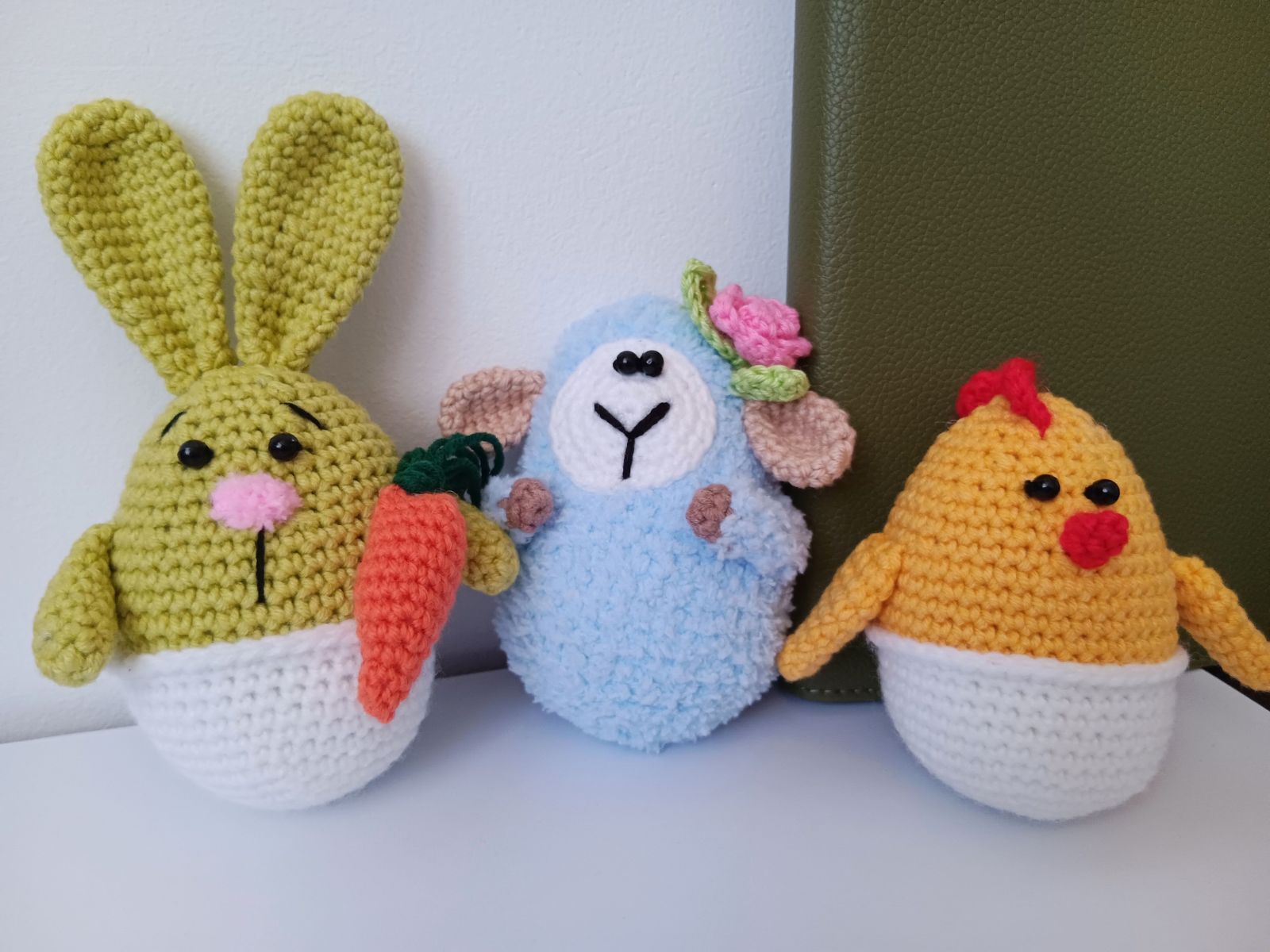 Blog-Inhaltsbild für 'Osterdeko häkeln. Kostenlose Anleitung für Schaf, Hase und Küken'